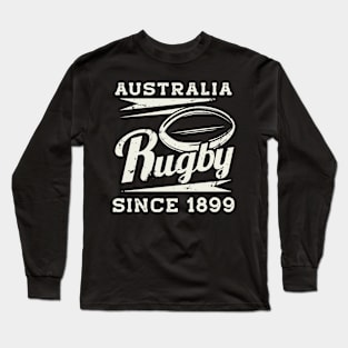 Vintage Australia Rugby Since 1899 Long Sleeve T-Shirt